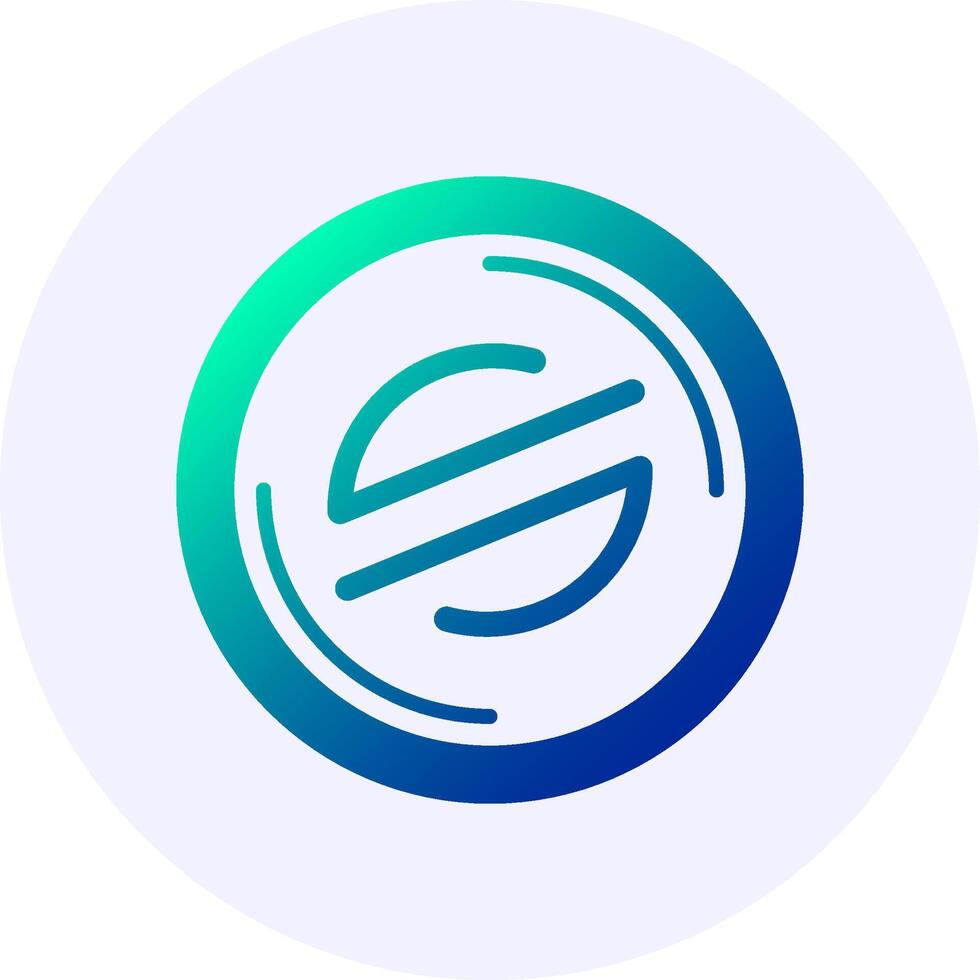 Stellar Icon Minimal Gradient Style vector