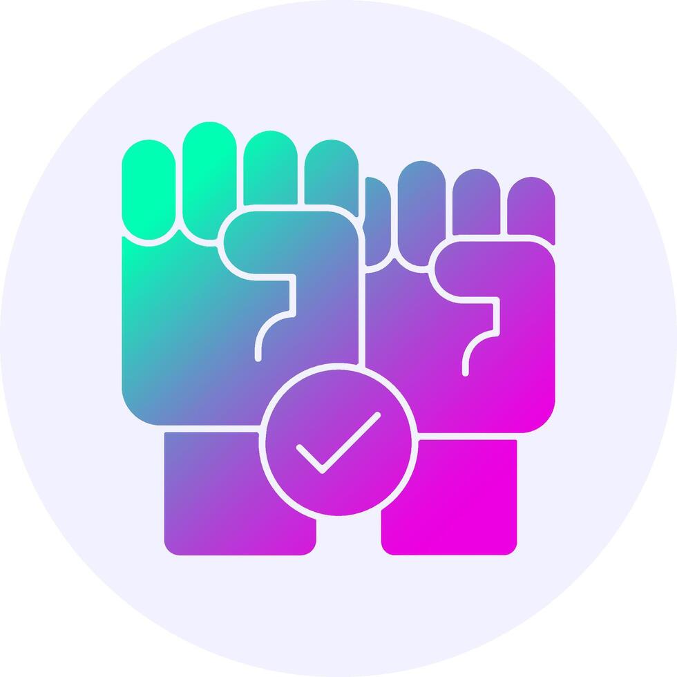 Trade Union Hall Icon Minimal Gradient Style vector