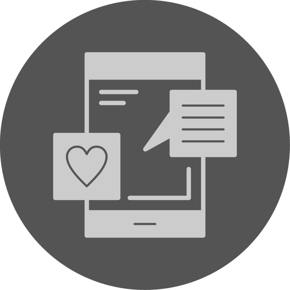 Social media Solid Grey Minimal Circle Icon vector