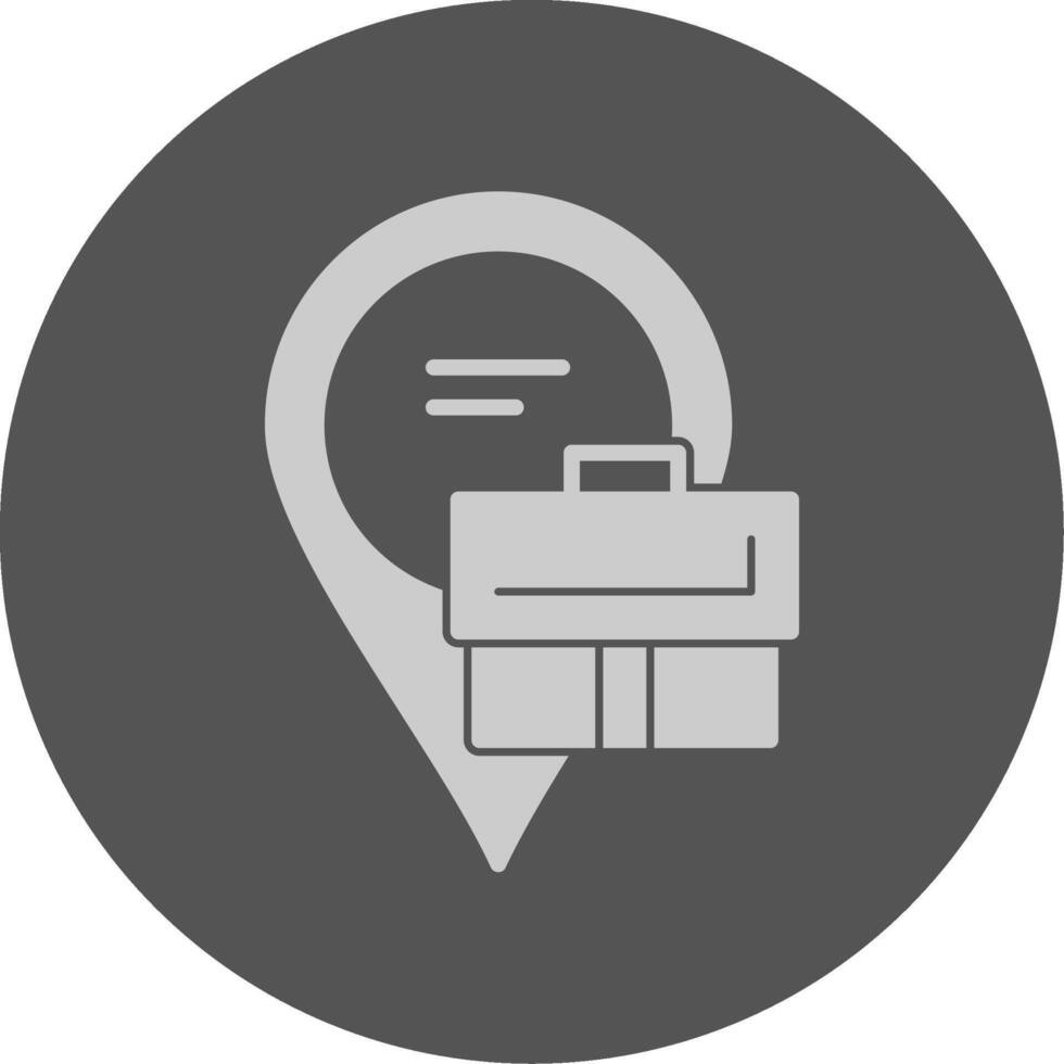 Location Solid Grey Minimal Circle Icon vector