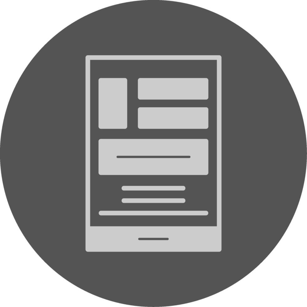 Mobile Phones Solid Grey Minimal Circle Icon vector