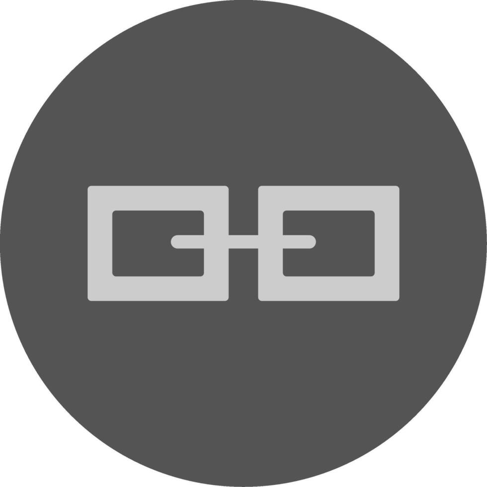 Link Solid Grey Minimal Circle Icon vector