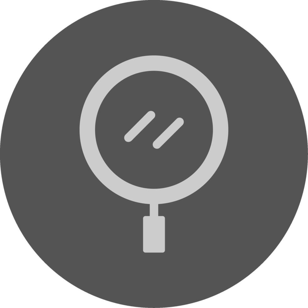 Search Solid Grey Minimal Circle Icon vector