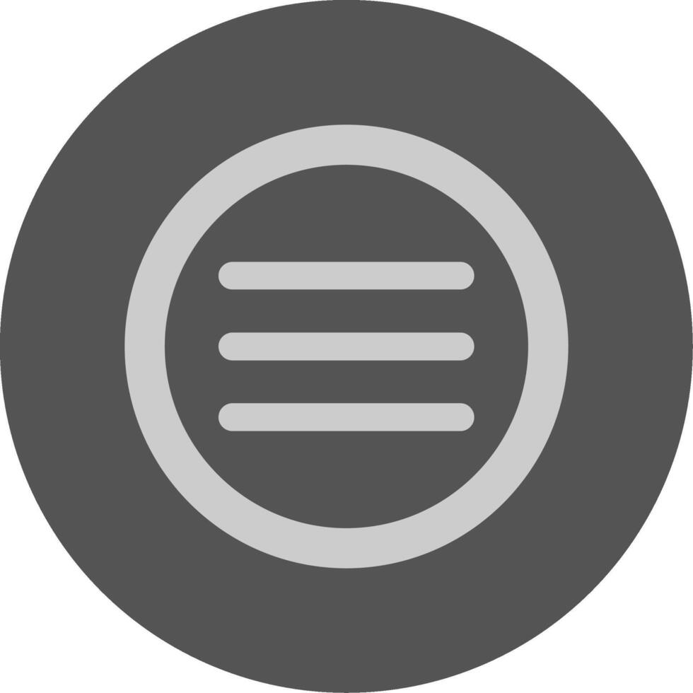 More Solid Grey Minimal Icon vector
