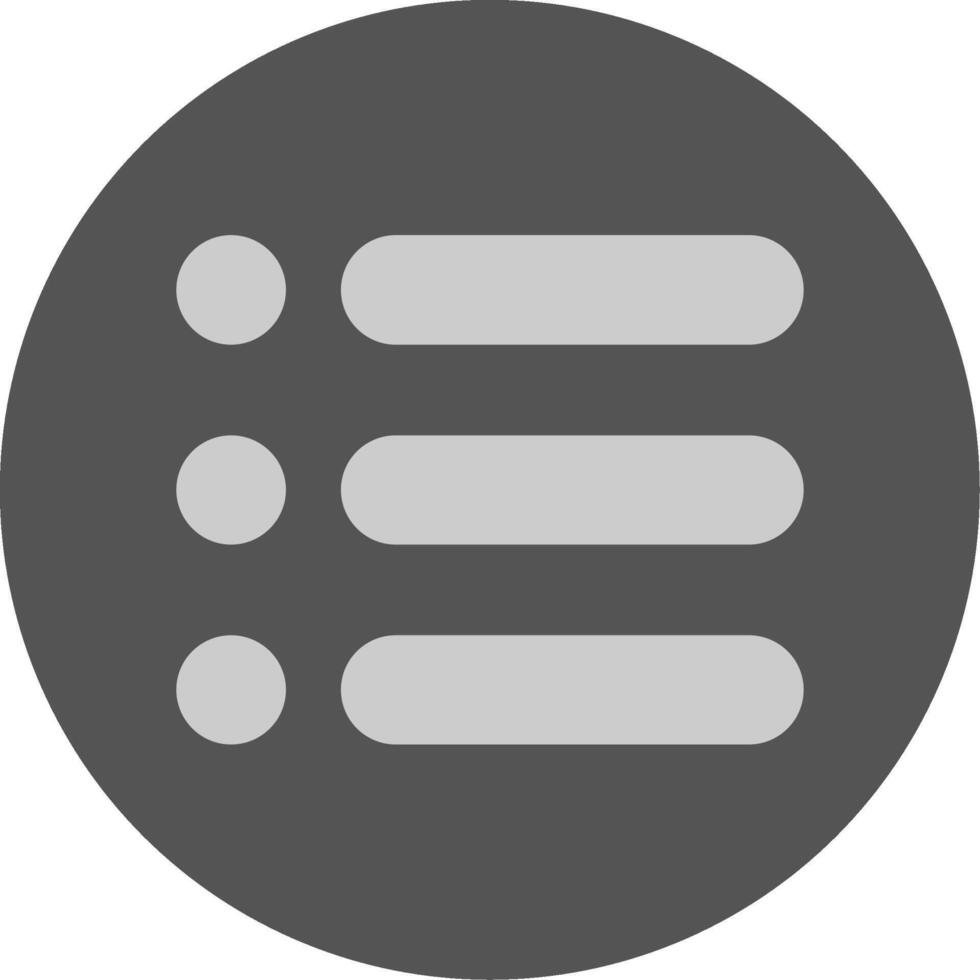 Menu Solid Grey Minimal Icon vector