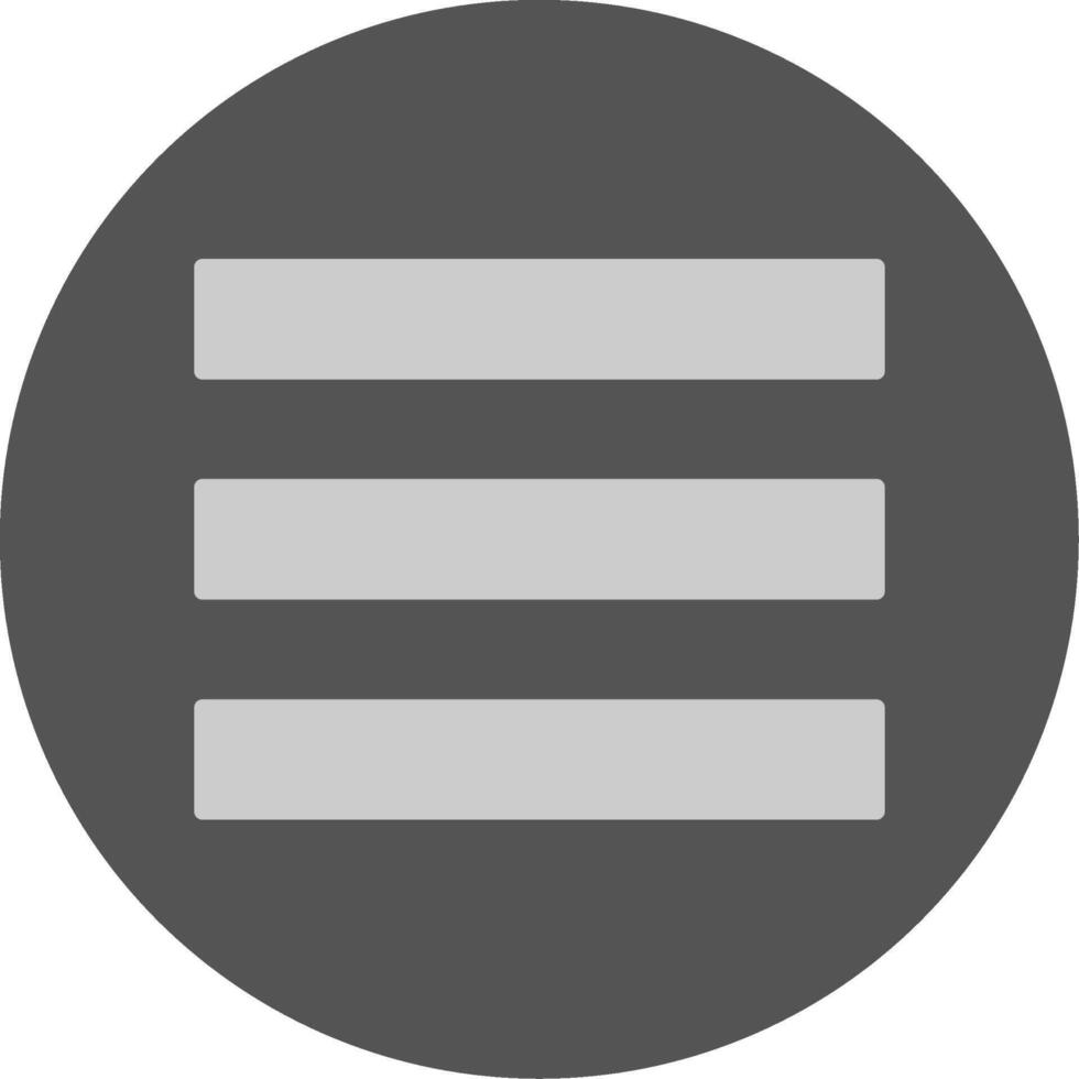 More Solid Grey Minimal Circle Icon Design vector