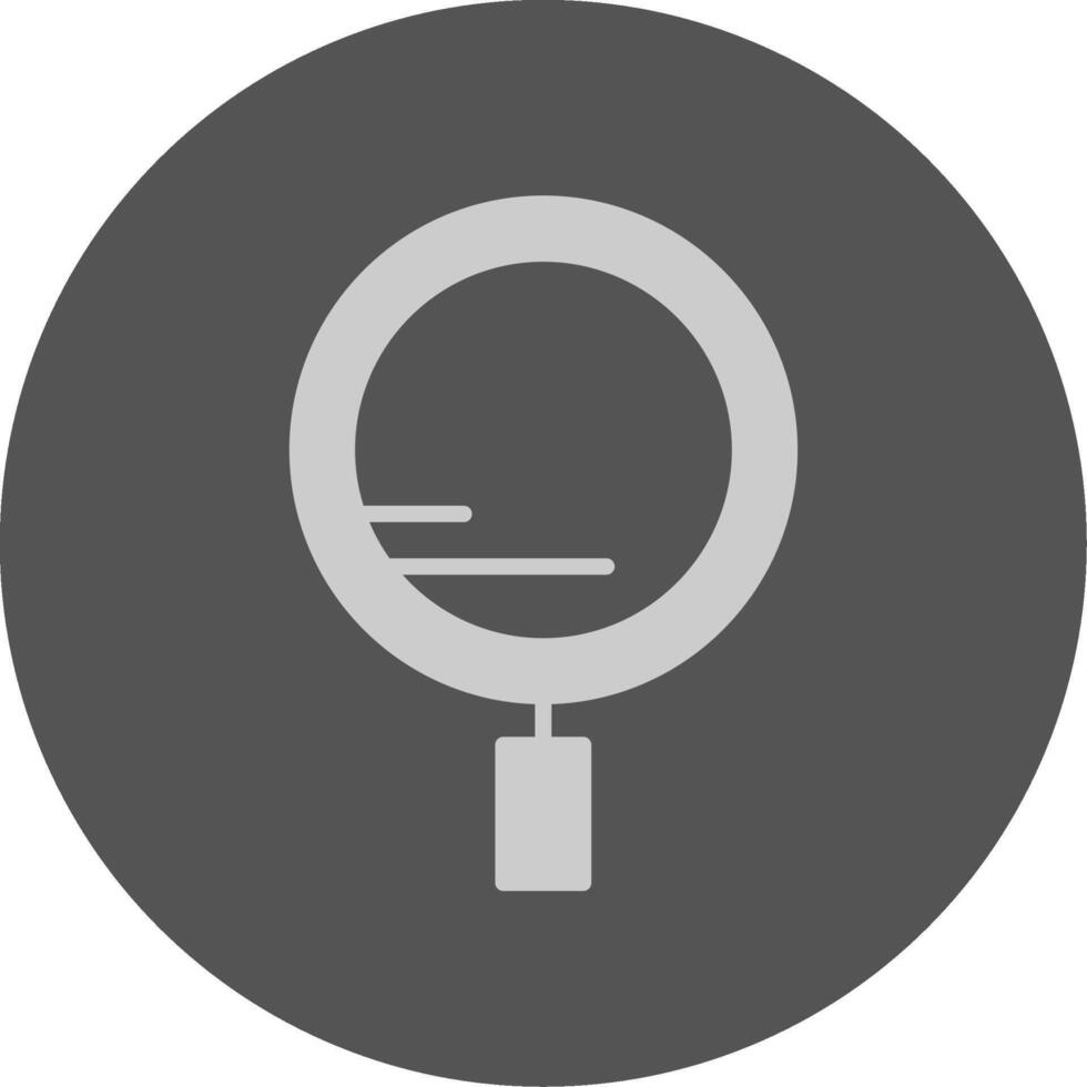 Search Solid Grey Minimal Circle Icon Design vector