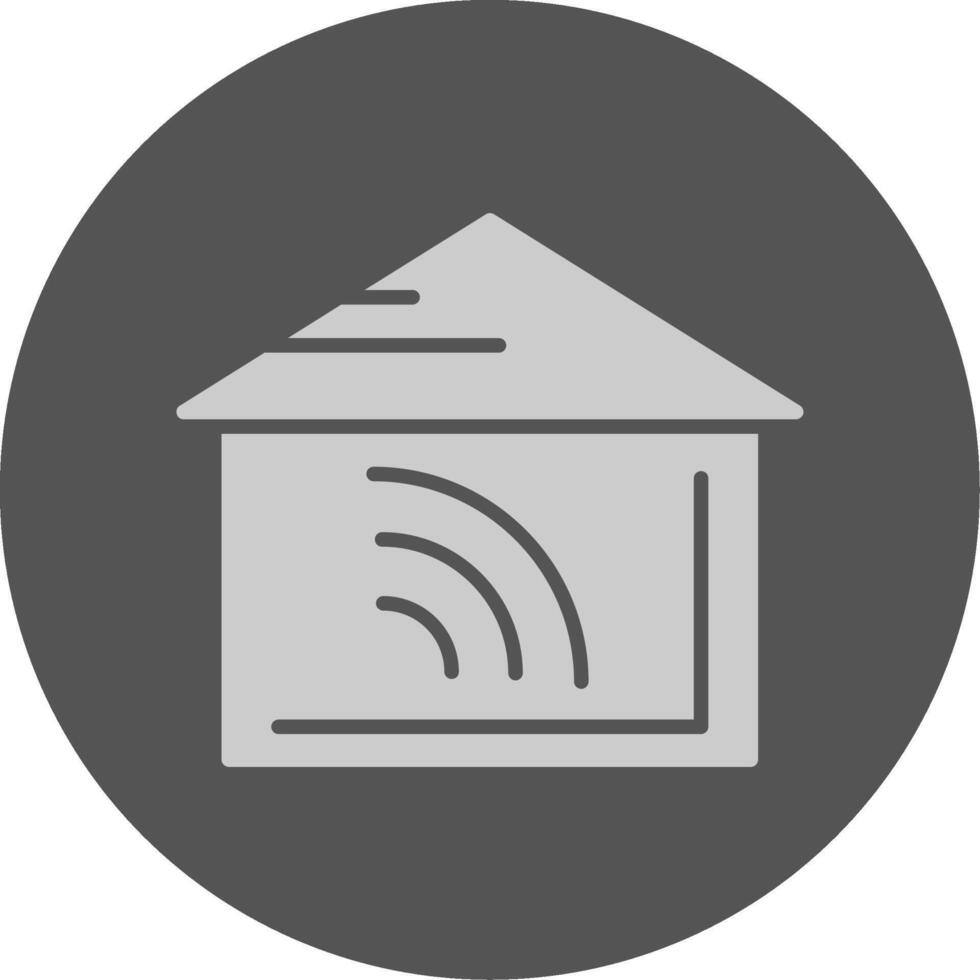 Home automation Solid Grey Minimal Circle Icon vector