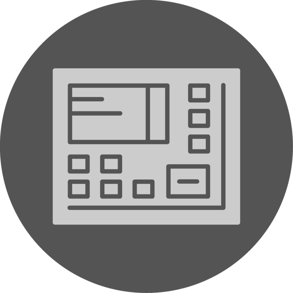 ATM Solid Grey Minimal Icon vector