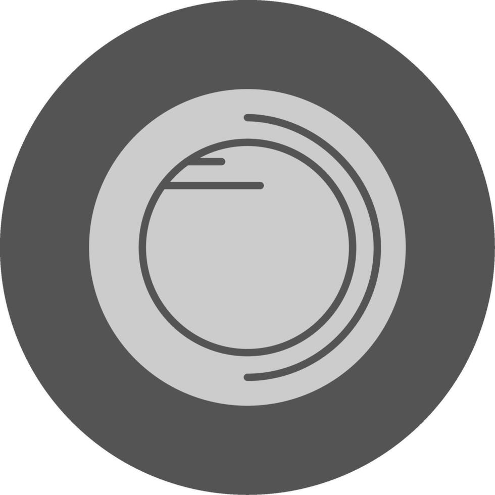 Coin Solid Grey Minimal Icon vector