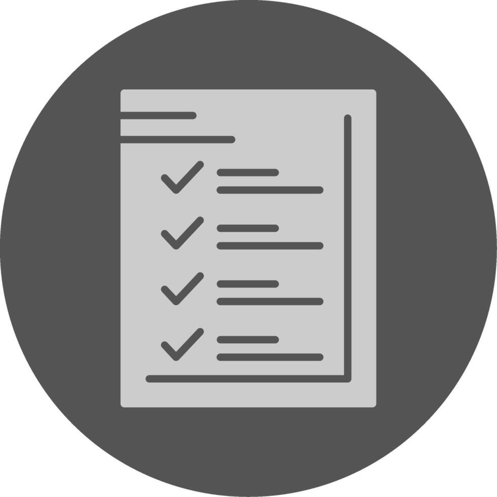 List Solid Grey Minimal Icon vector