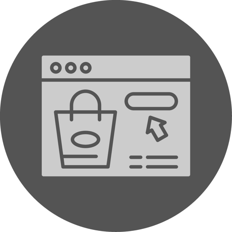 Shop Now Solid Grey Circle Icon vector