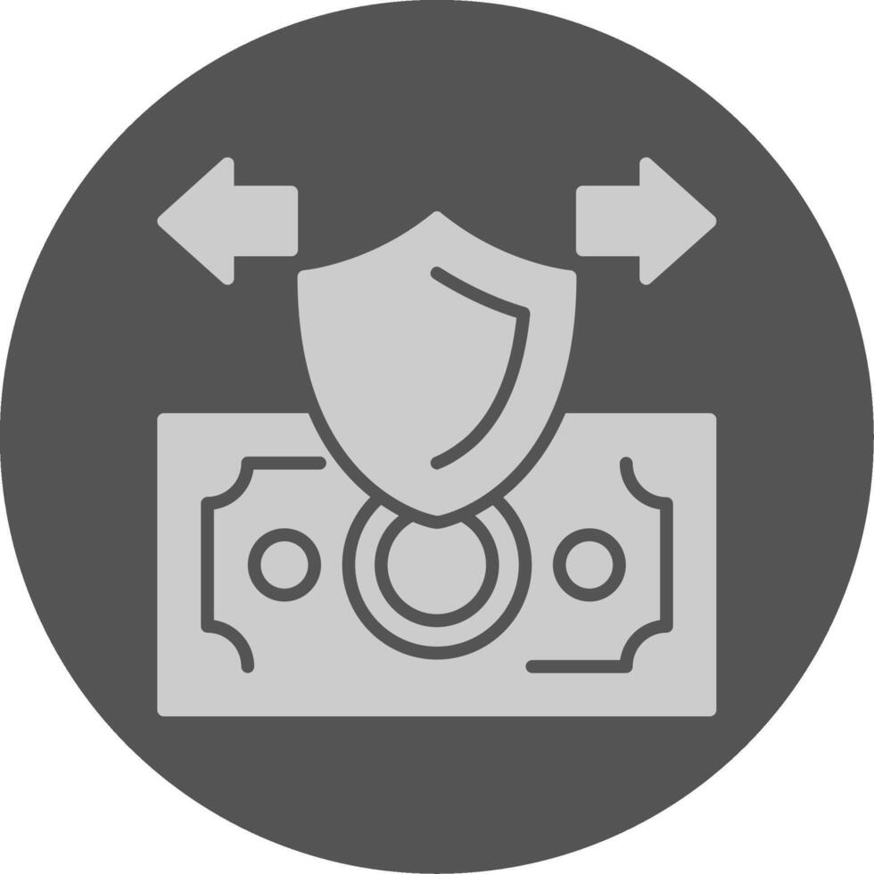 Secure Payment Solid Grey Circle Icon vector