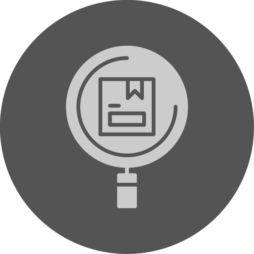 Search Solid Grey Circle Icon vector