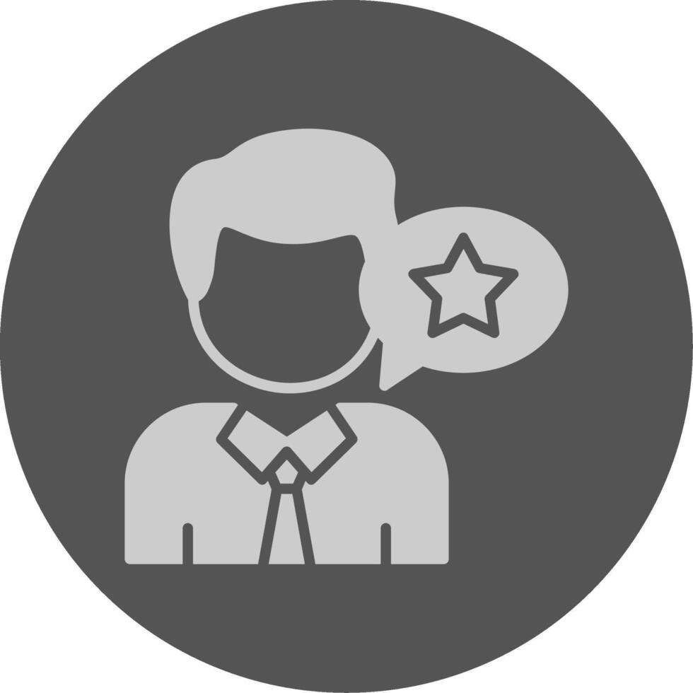 Customer Ratings Solid Grey Circle Icon vector