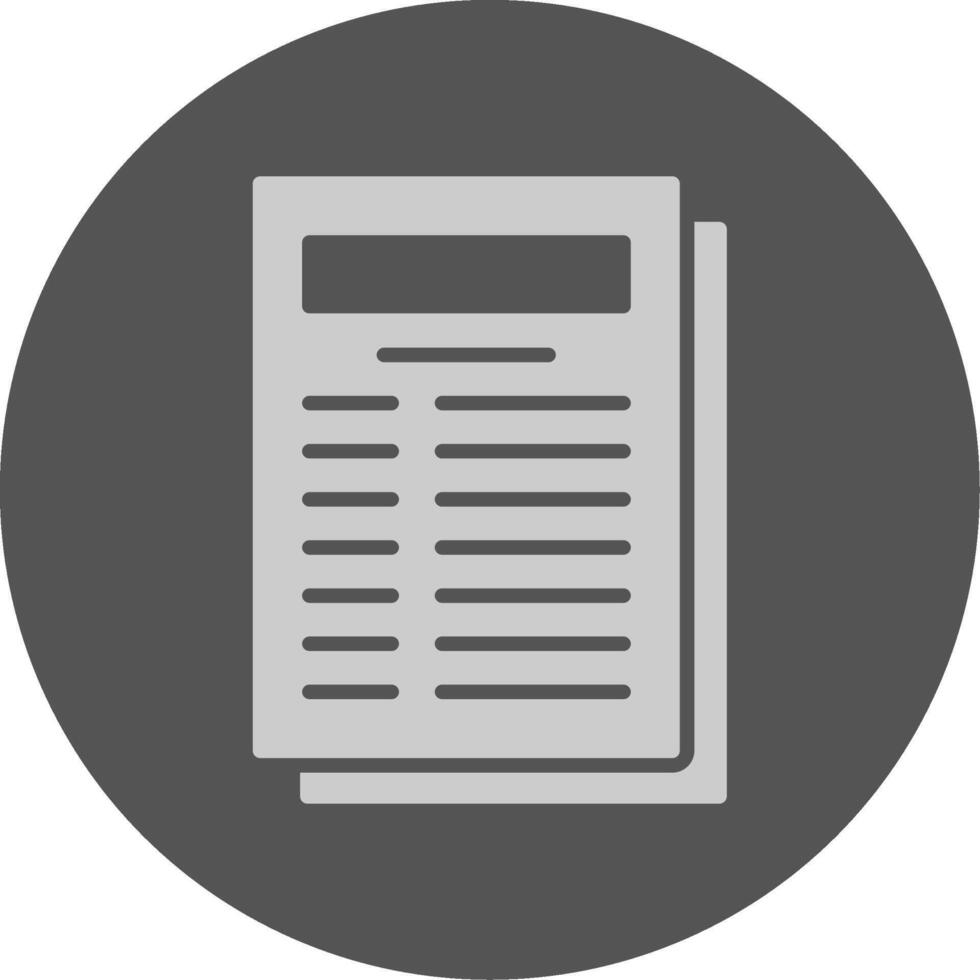 Bank statement Solid Grey Circle Icon vector