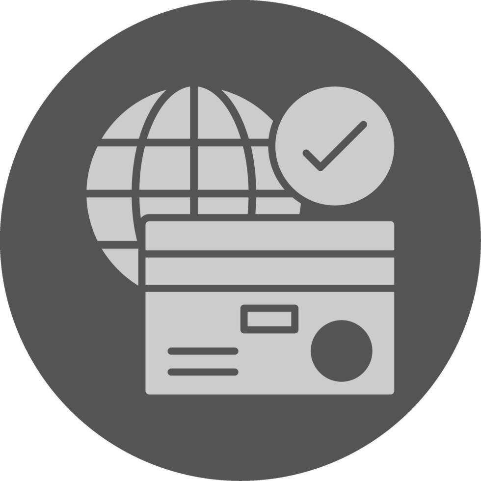 Payment gateway Solid Grey Icon vector