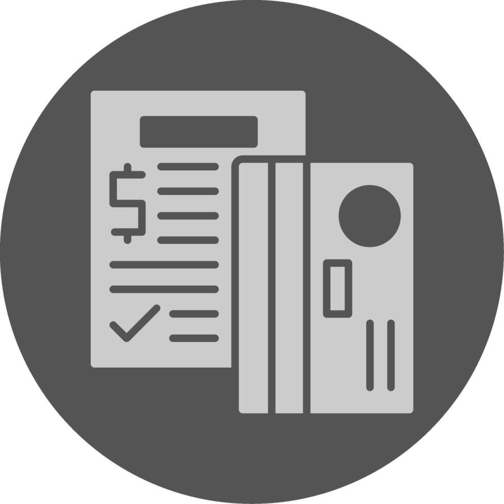 Credit counseling Solid Grey Circle Icon vector
