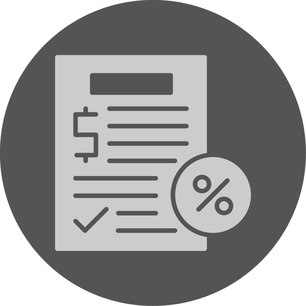 Taxation Solid Grey Circle Icon vector