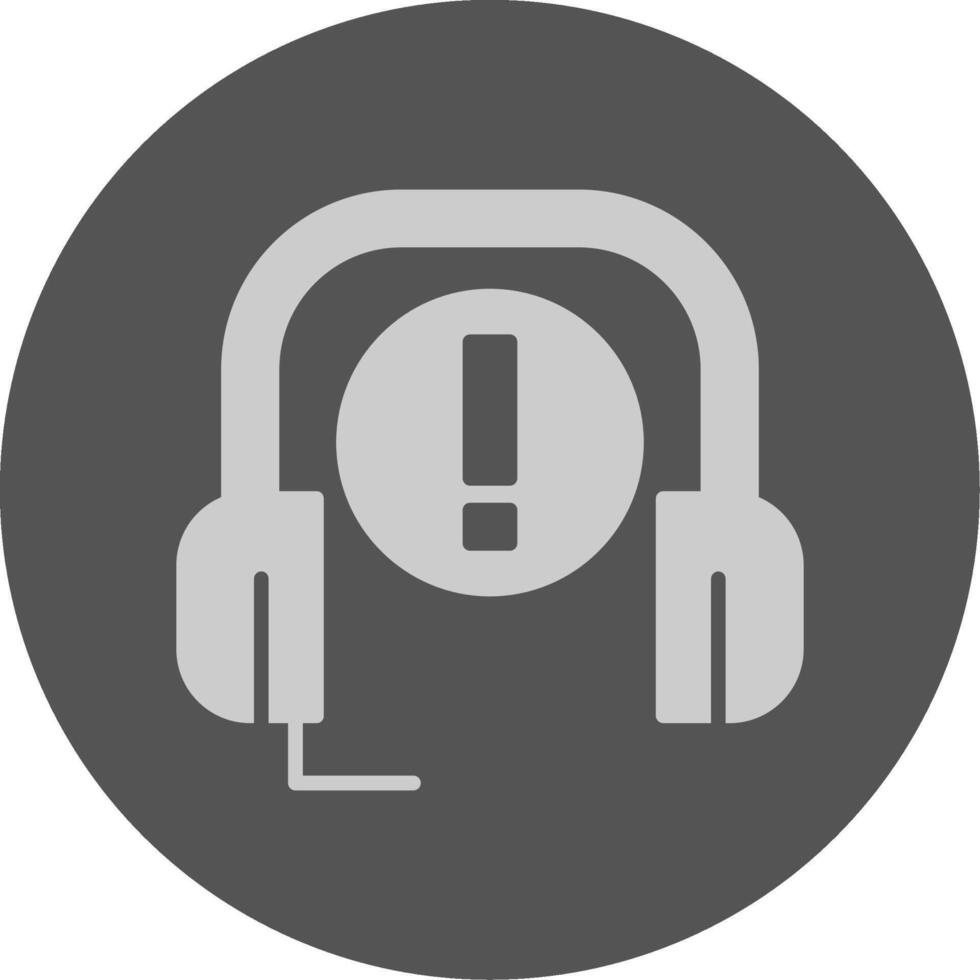 Customer service Solid Grey Circle Icon vector