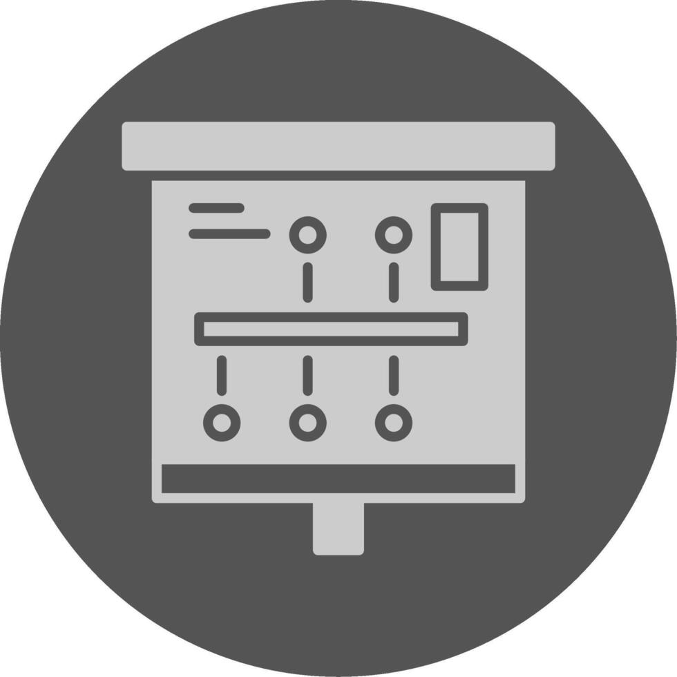 Infographic Timeline Solid Grey Circle Icon vector