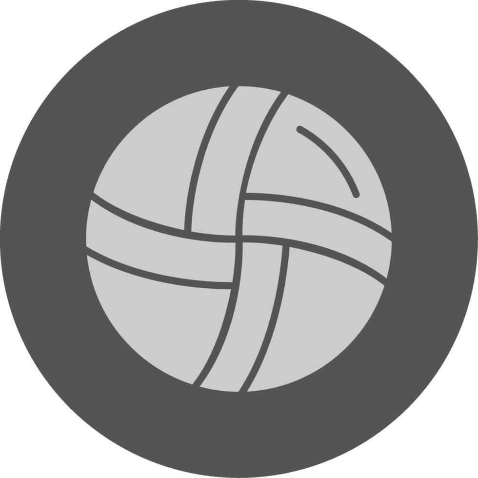 Volleyball Solid Grey Circle Icon vector