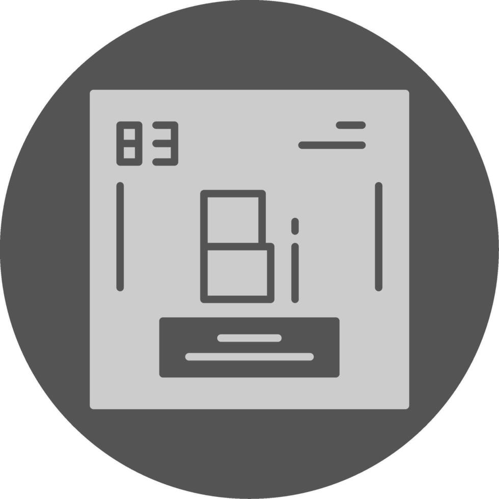 Bismuth Chemical Solid Grey Circle Icon vector
