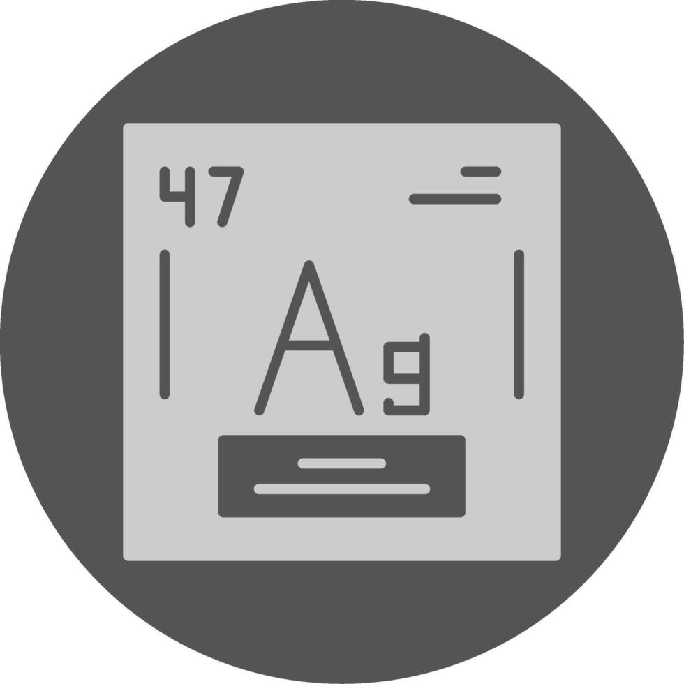 Silver Chemical Solid Grey Circle Icon vector