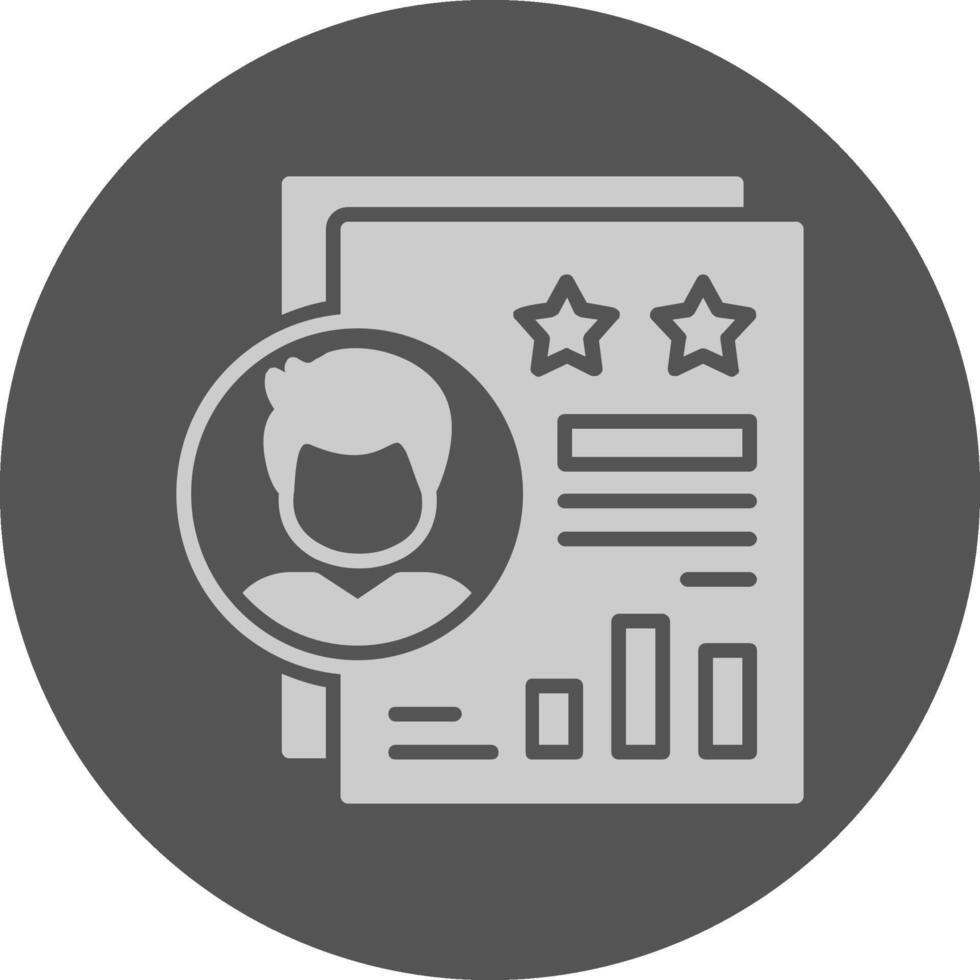 Performance Review Solid Grey Circle Icon vector