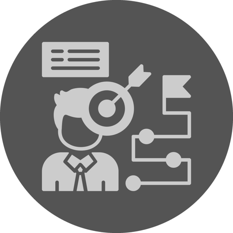 Mission Solid Grey Circle Icon vector