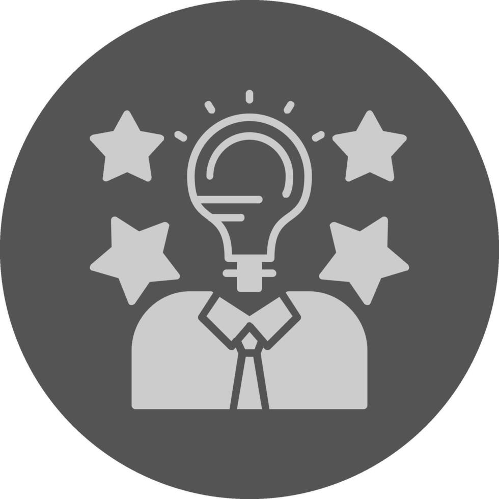 Talent Solid Grey Circle Icon vector