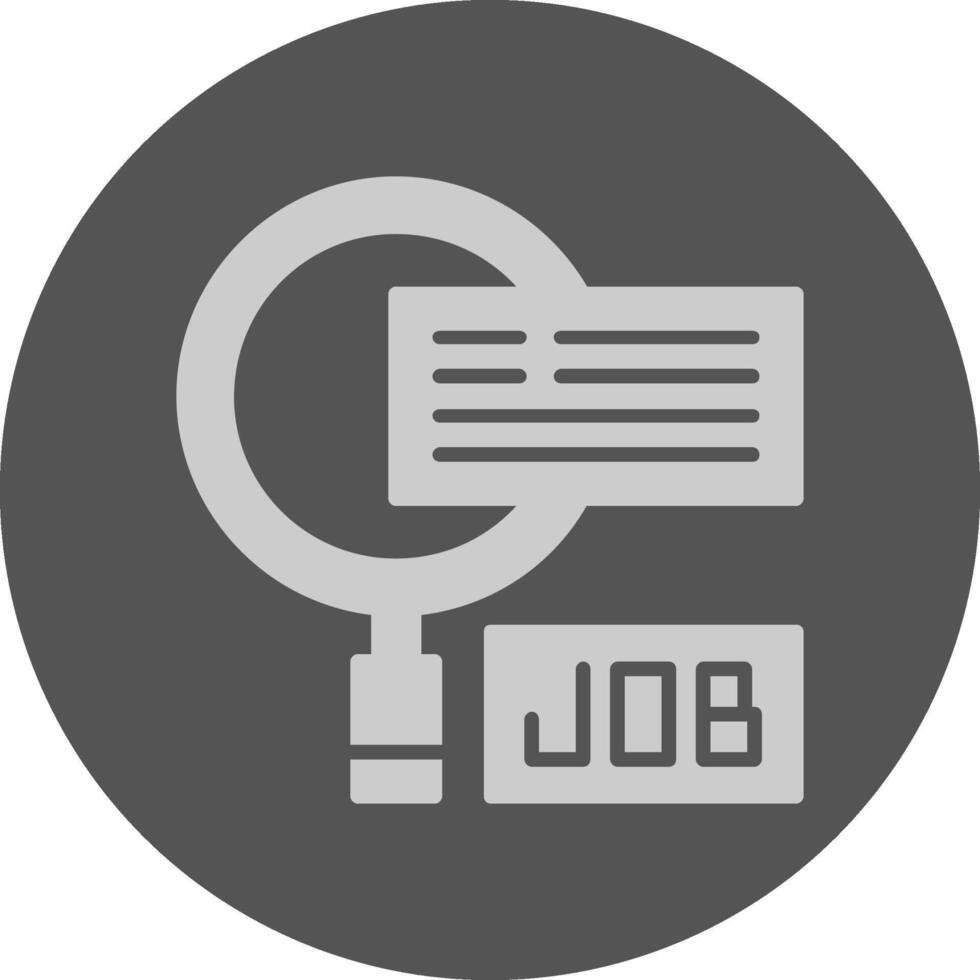 Magnifying Glass Solid Grey Circle Icon vector