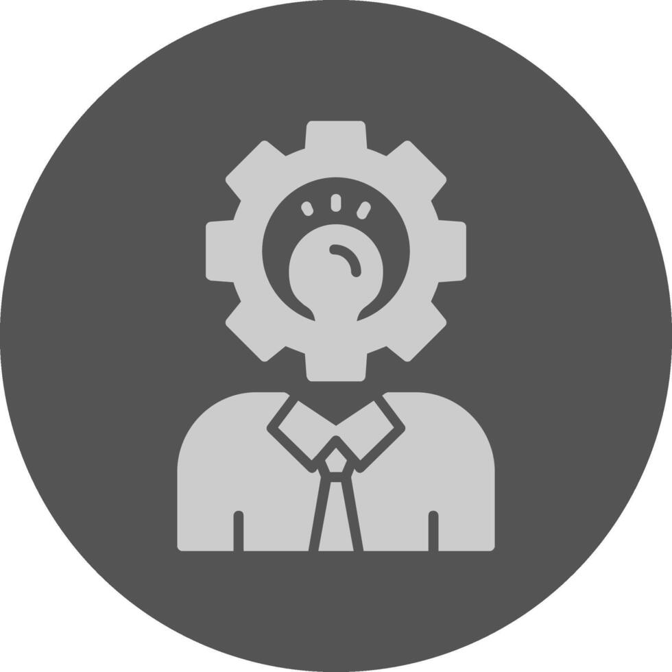 Skills Solid Grey Circle Icon vector