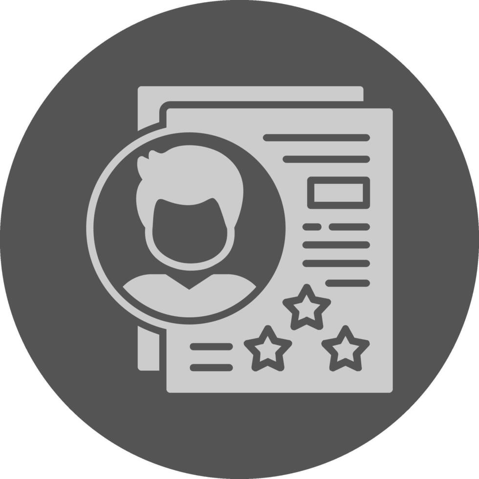 Experience Solid Grey Circle Icon vector