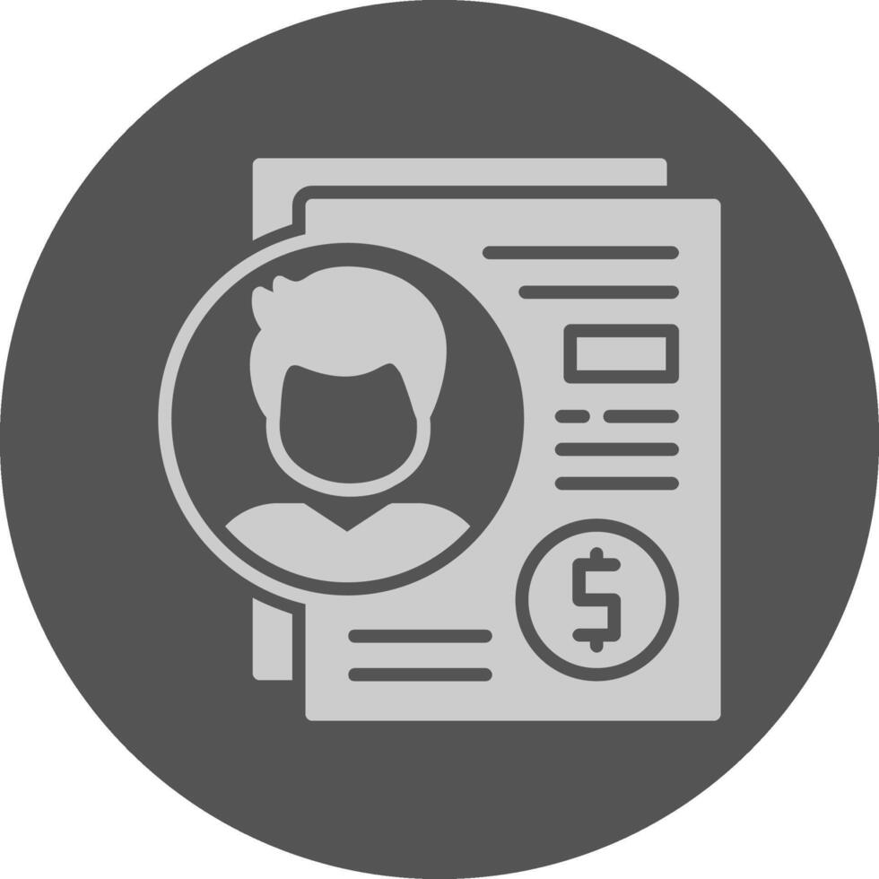 Compensation Solid Grey Circle Icon vector