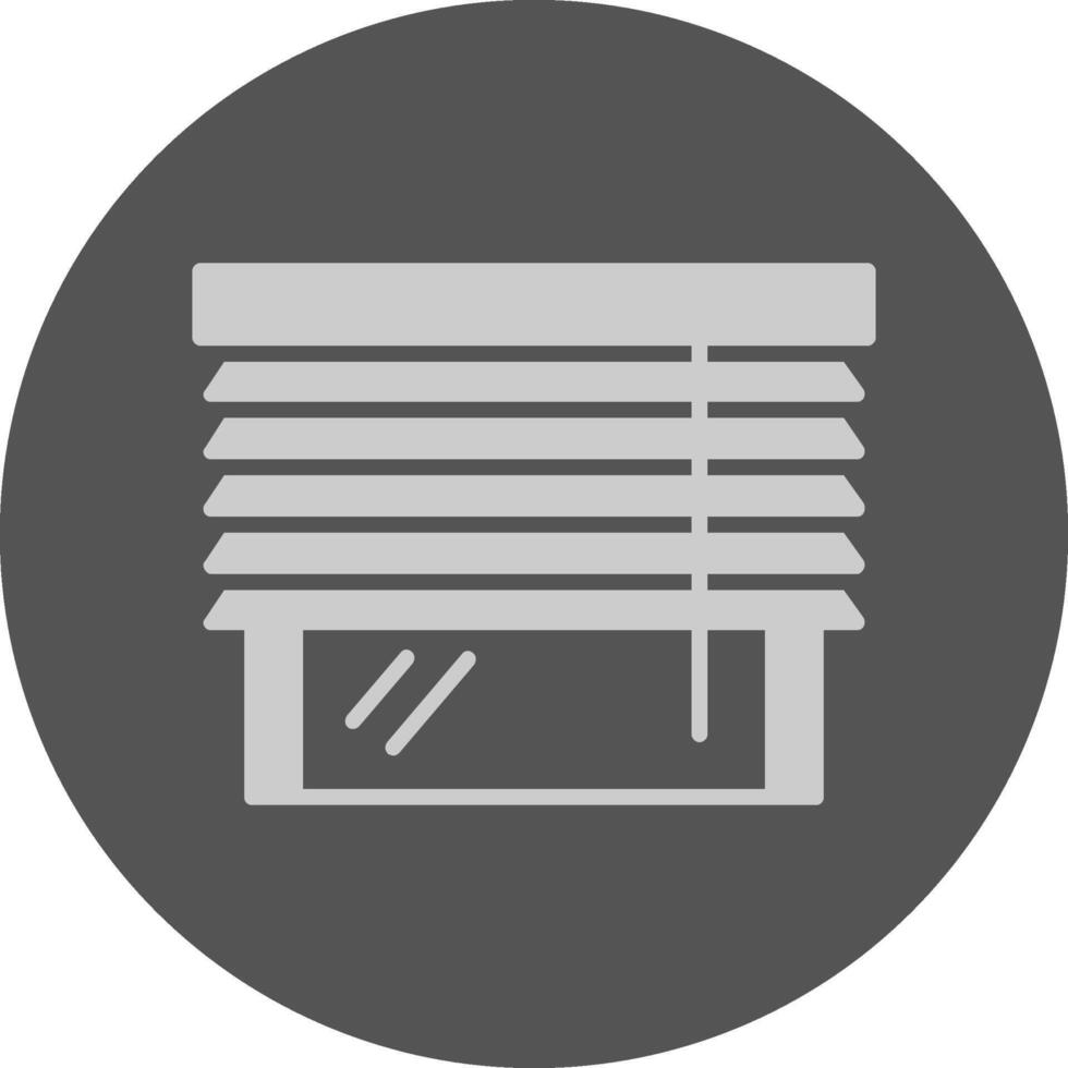 Blinds Solid Grey Circle Icon vector