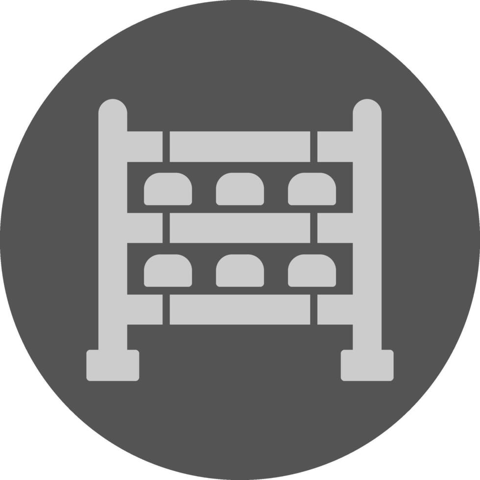 Shoe rack Solid Grey Circle Icon vector