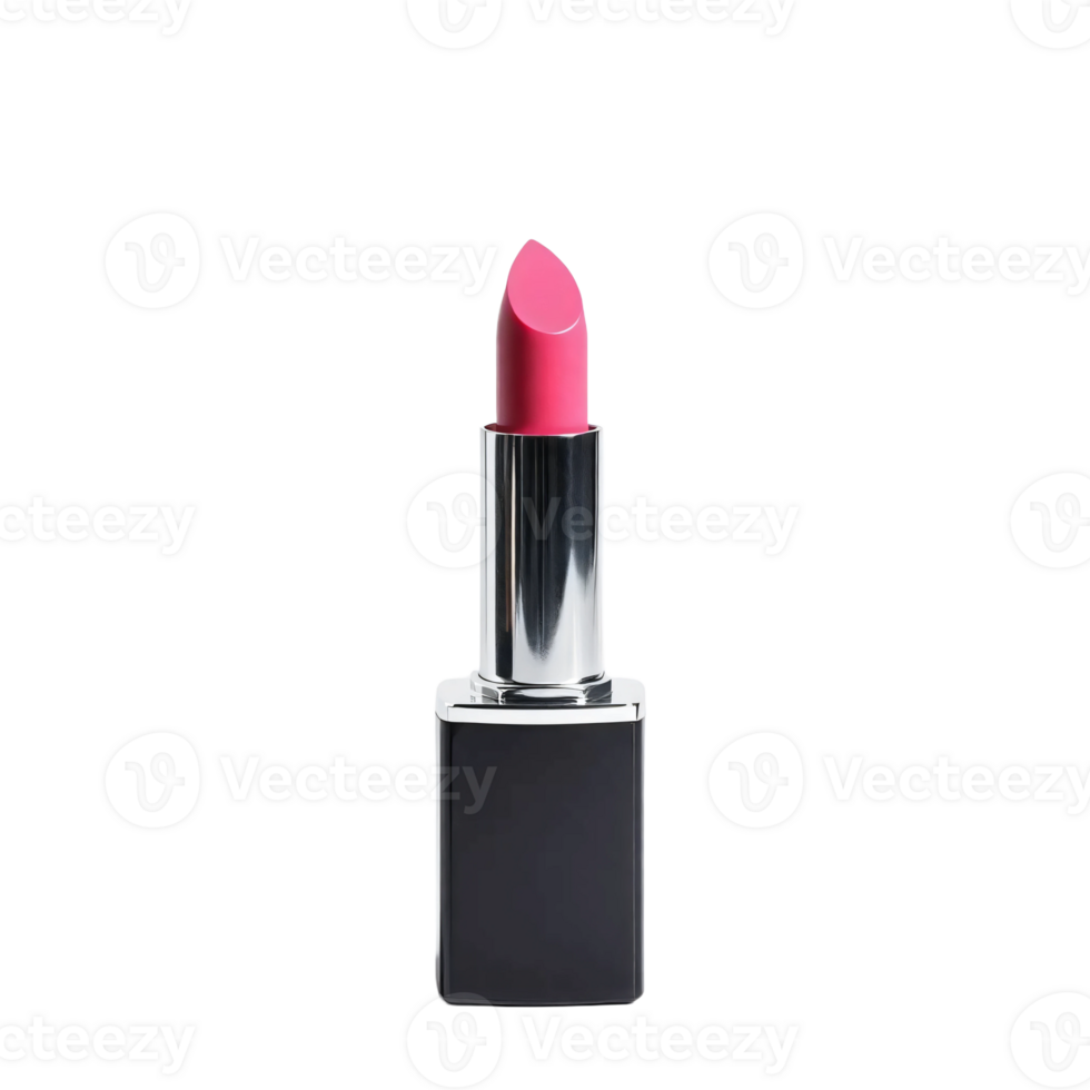 A lipstick in a black and pink container png