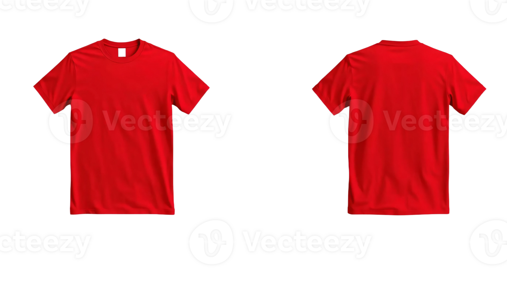 Red t - shirt mockup png