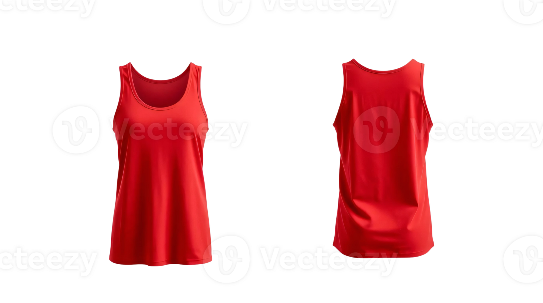 Red tank top mockup png