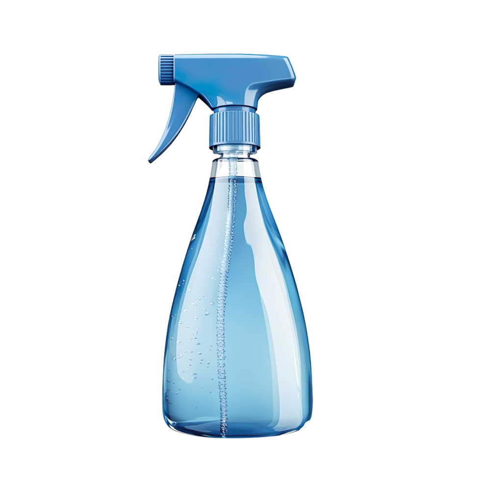 Cleaning spray bottle isolated on transparent background png