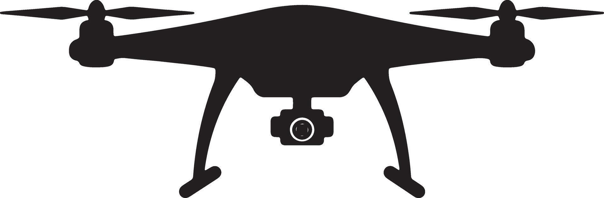 Powerful Black Drone Silhouette Soaring in the Air, Mysterious and Dramatic Aerial Photography - Professional digital artwork with vibrant colors and detailed composition vector