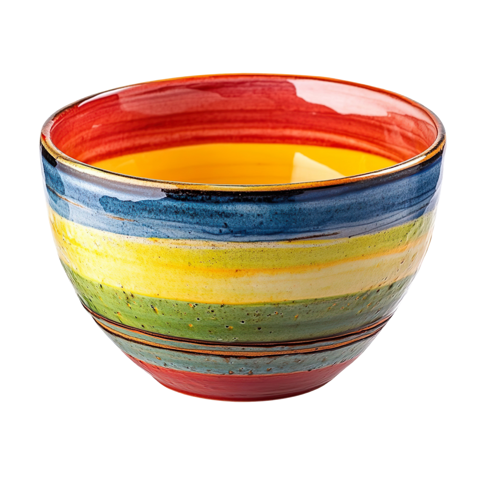 Colorful Bowl isolated on transparent background png