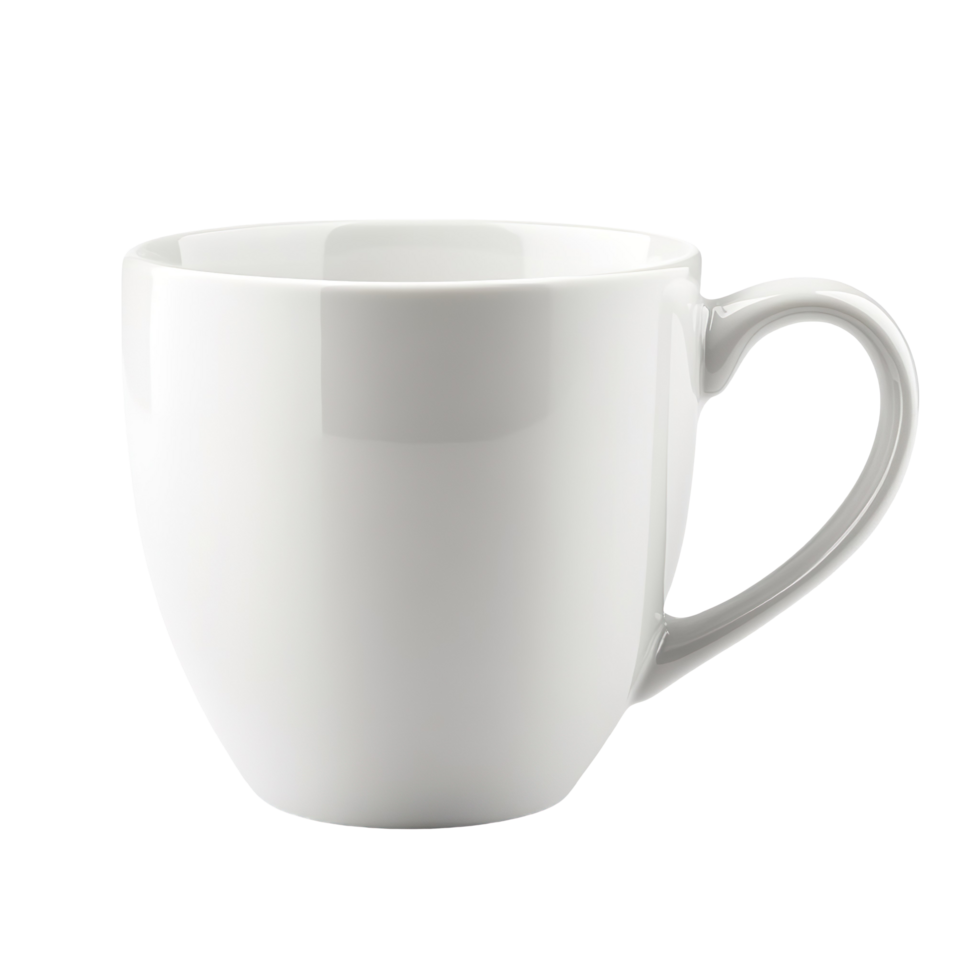Empty blank white Coffee cup isolated on transparent background png