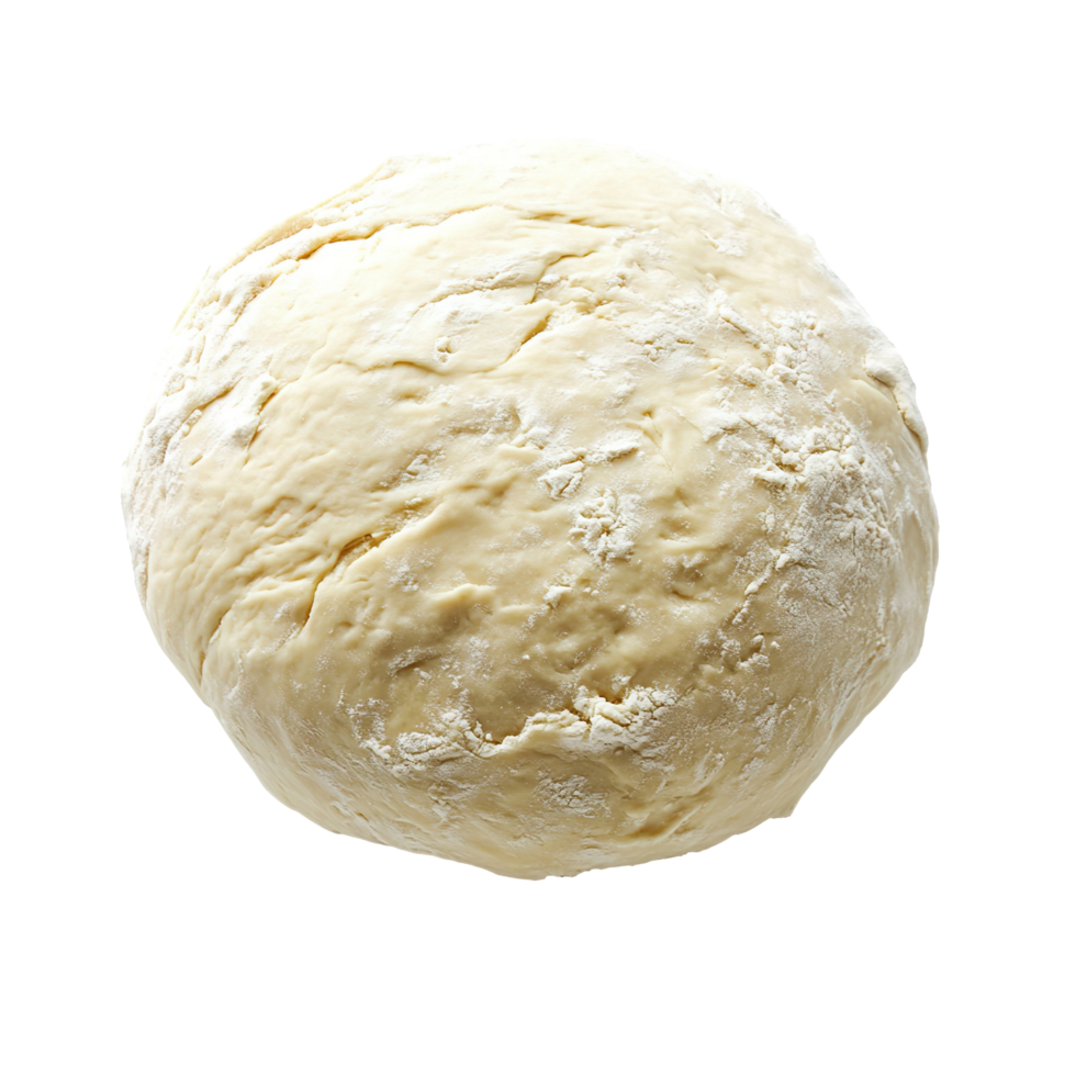 fresh raw dough ball isolated on transparent background png