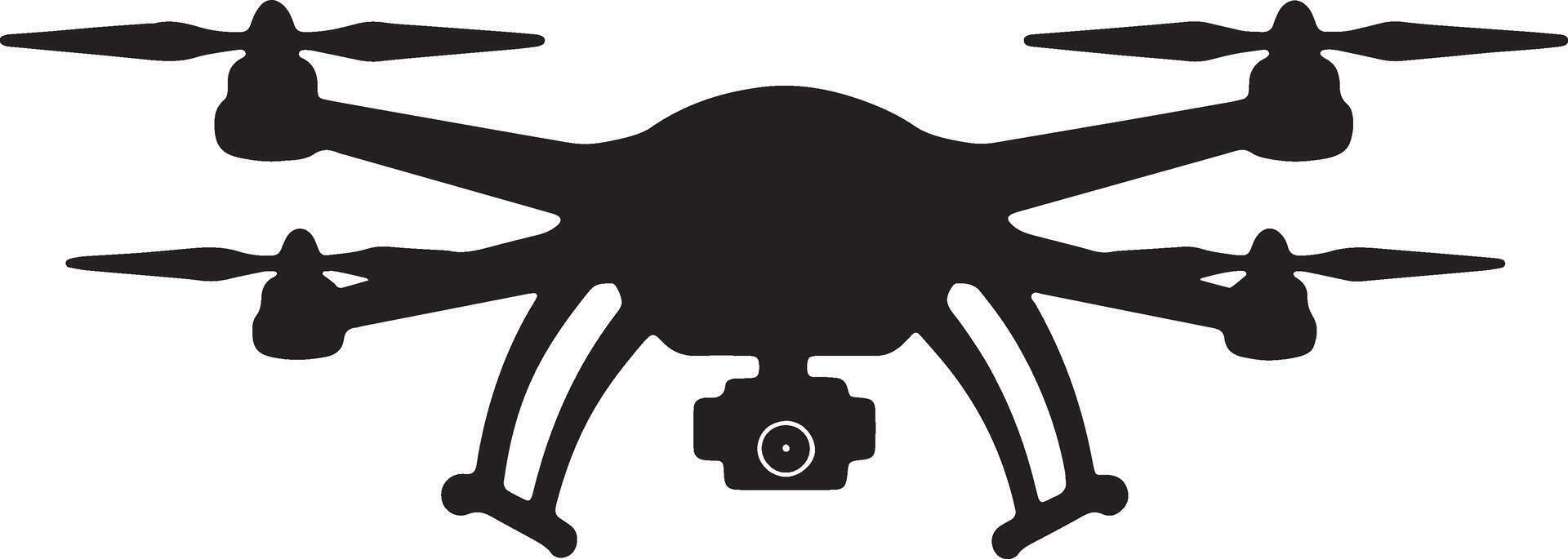 Sleek Black Drone Soaring Through the Air A Dramatic Silhouette of Aerial Technology - Professional digital artwork with vibrant colors and detailed composition vector