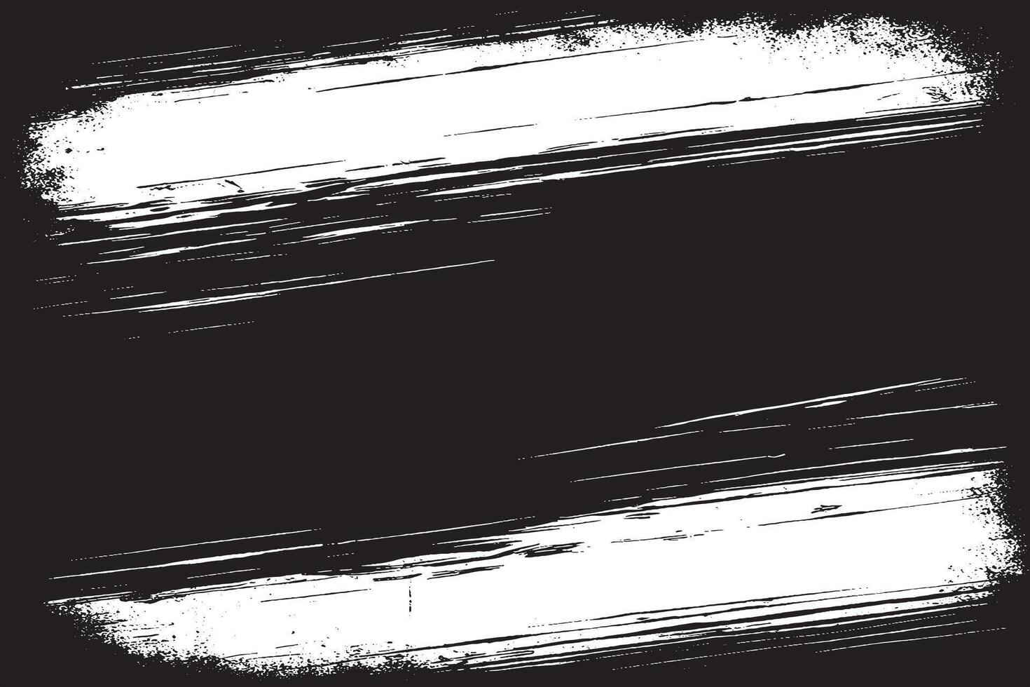 High contrast black and white grunge brush stroke background ideal for abstract art, posters, flyers, banners, and graphic design compositions. Perfect for urban, edgy, or distressed themes. vector