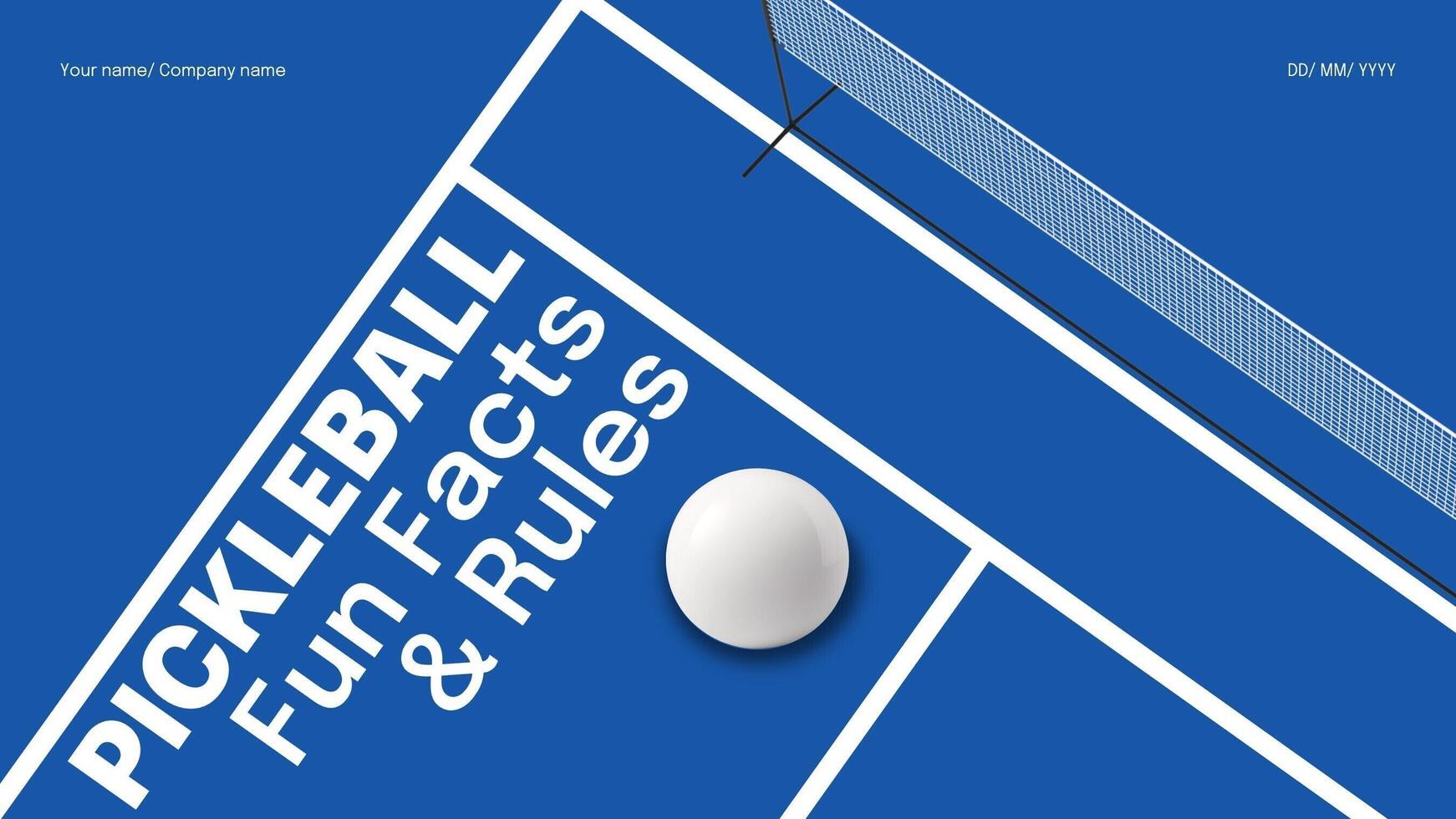 Pickle Ball Knowledge Presentation template