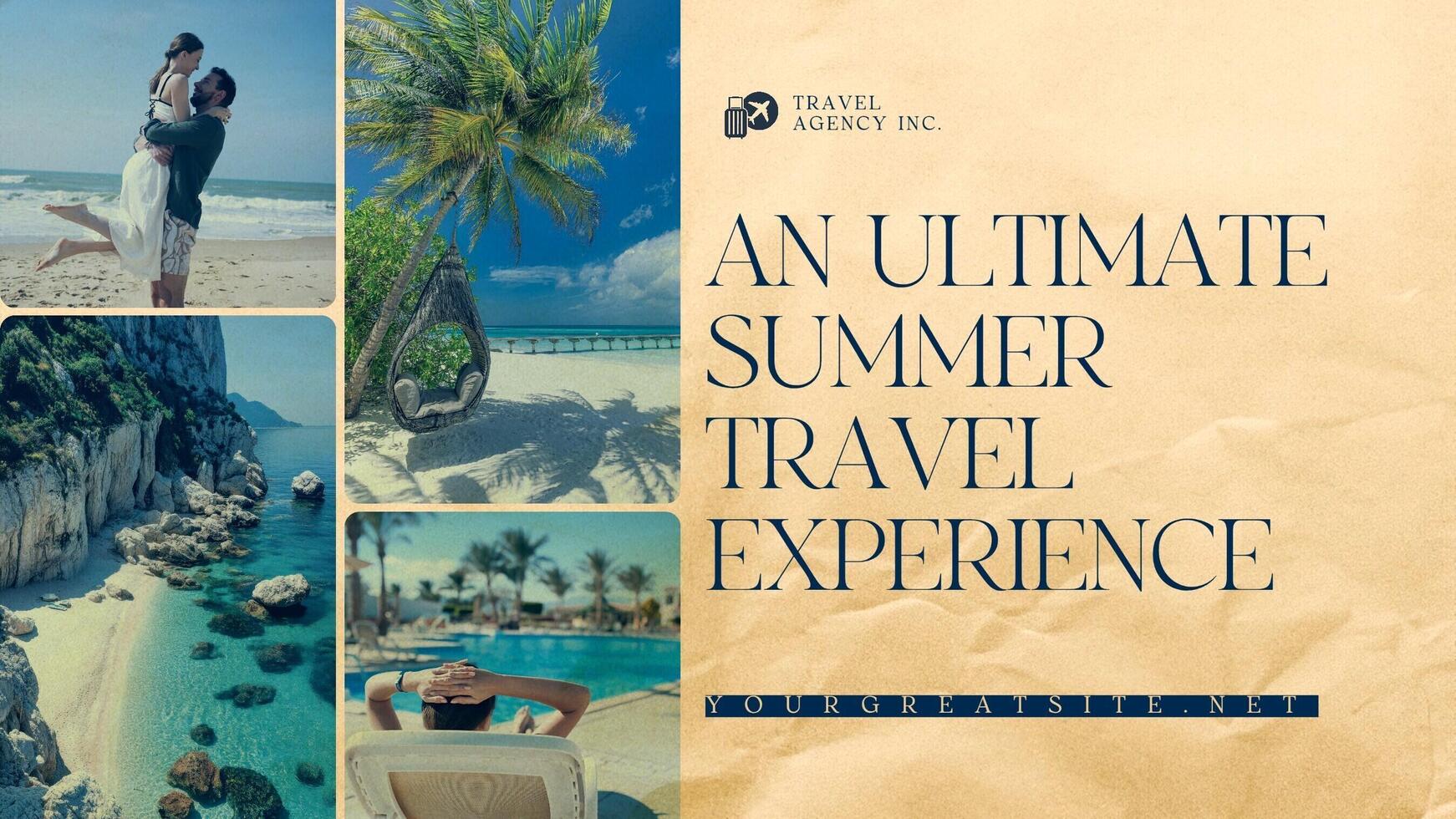 Summer Travel Experience Presentation template