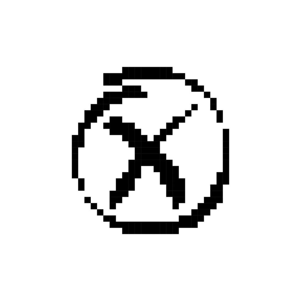Mosaic pixel art exclamation mark in black and white retro style icon design vector